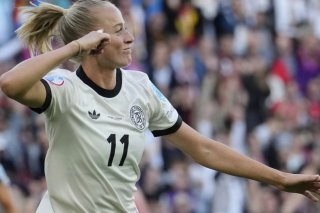 Lea Schüller a inscrit le but de la victoire KEYSTONE/AP/Martin Meissner